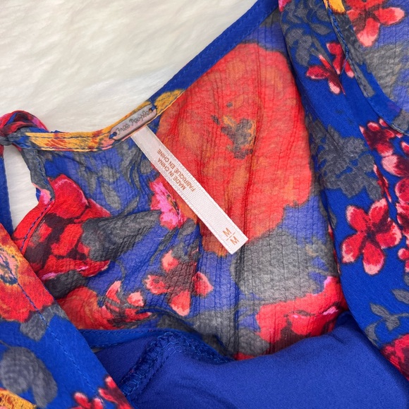 Free People | Penny Lover Mini Dress Cobalt Combo M - Picture 7 of 13